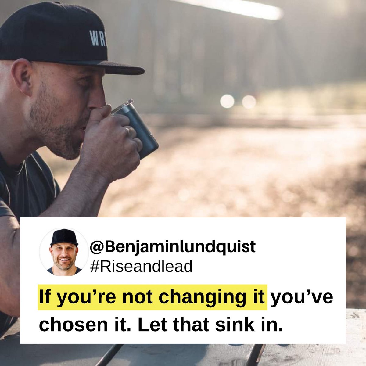 You aren’t powerless. If something needs to change then change it. Real talk, If it matters enough to you, you’ll find a way. This really hit me, “By not changing it you’ve chosen it.” Did this statement challenge anybody else like it did me?