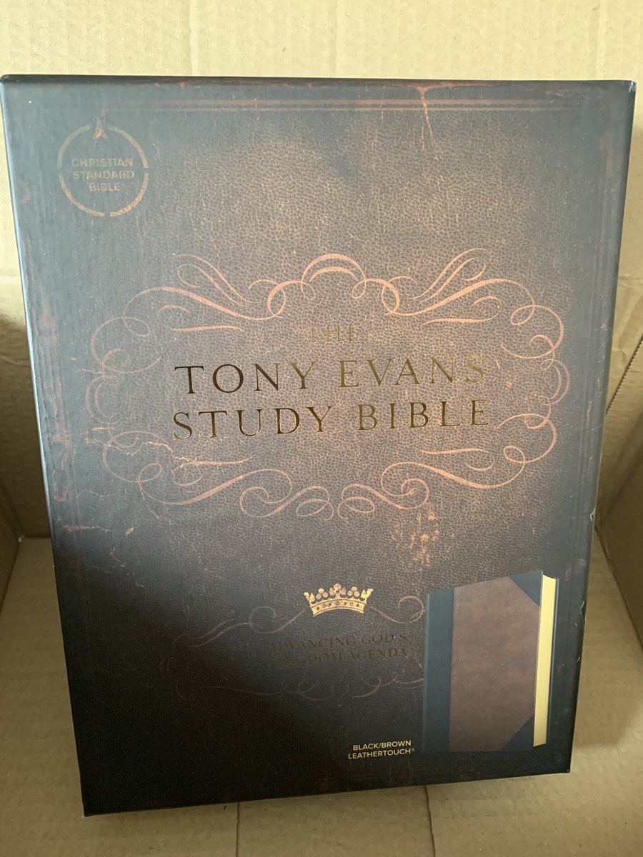 Finally got my <a href="/drtonyevans/">Tony Evans</a> study bible. Restarting my journey and thanking Jesus for all he has done &amp; continues doing #thankyoujesus
