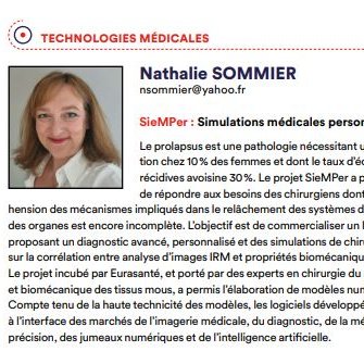 CNRS_HdF's tweet photo. 🏆Félicitations à Nathalie Sommier, lauréate du concours d’innovation #iLab2021 avec le projet #SieMPer : un logiciel médical proposant un diagnostic avancé, personnalisé et des simulations de chirurgies pelviennes et abdominales👏
Projet issu de recherches menées au #LaMcube https://t.co/42dz50U8Cx
