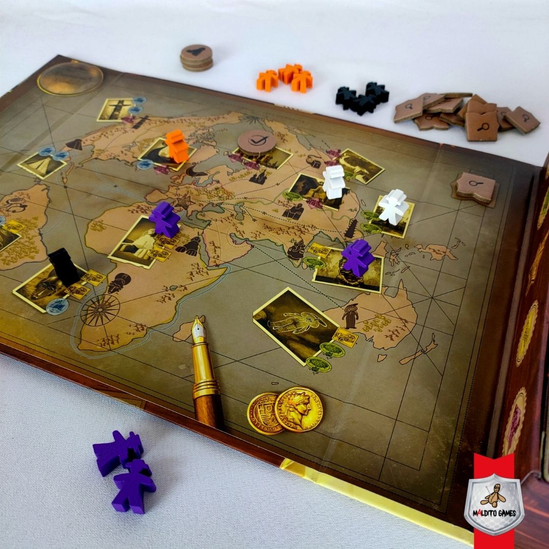 MalditoGamesES's tweet photo. 🔴EXPLORADORES DEL MUNDO PERDIDO🔴 Toma tu misión, busca los medios de transporte necesarios y alcanza la siguiente pista.
👥 2-4 jugadores⏳ 40'🎂+10
#malditogames #juegosdemesa #lostexplorer #ludonautegames #boardgames #tabletopgames #bgg https://t.co/ijbccqGGF9