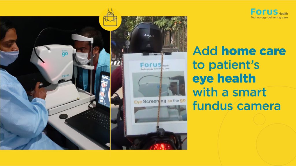 forus_health's tweet photo. #Forushealth’s #newproduct #3nethrago can be used by #ophthalmologists to conduct safe #eyecare examinations remotely. This #innovation is portable, space-efficient, and easy to carry. For more details on our new product, please write to askus@forushealth.com.

#homescreening https://t.co/OVSanVSCOd