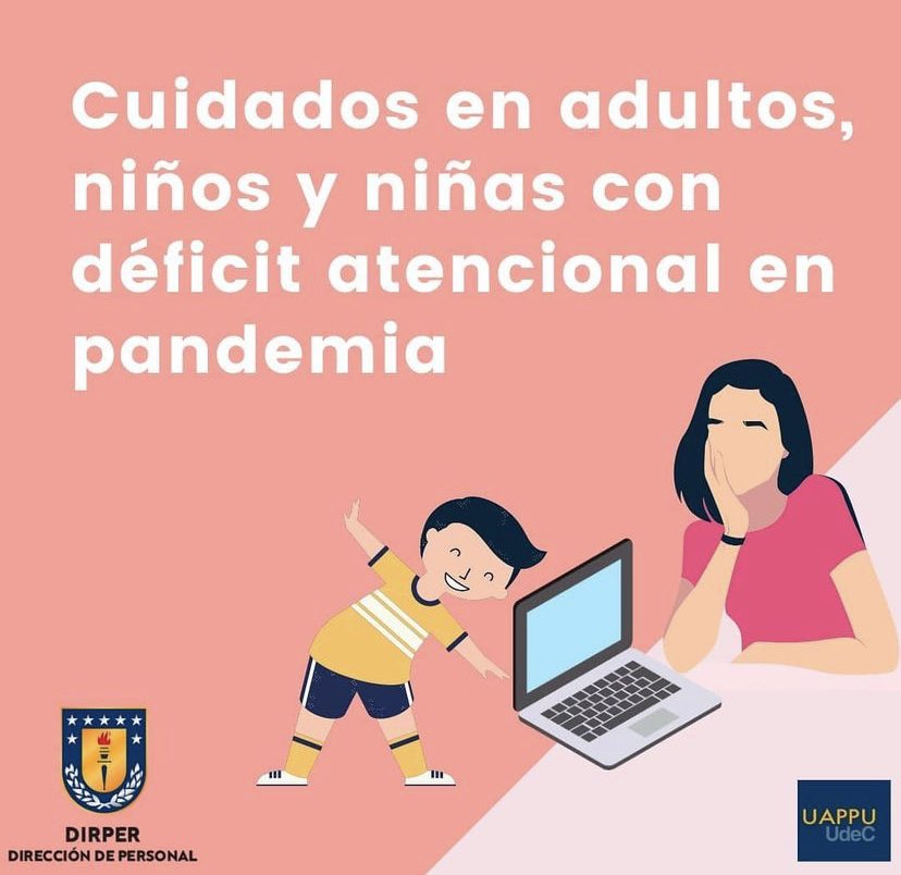 Revisa nuestra nueva publicación en IG cuidados en adultos, niños y niñas con déficit atencional en pandemia instagram.com/p/CRFD3qxBi_1/… #tdah #pandemia #COVID19 #udec