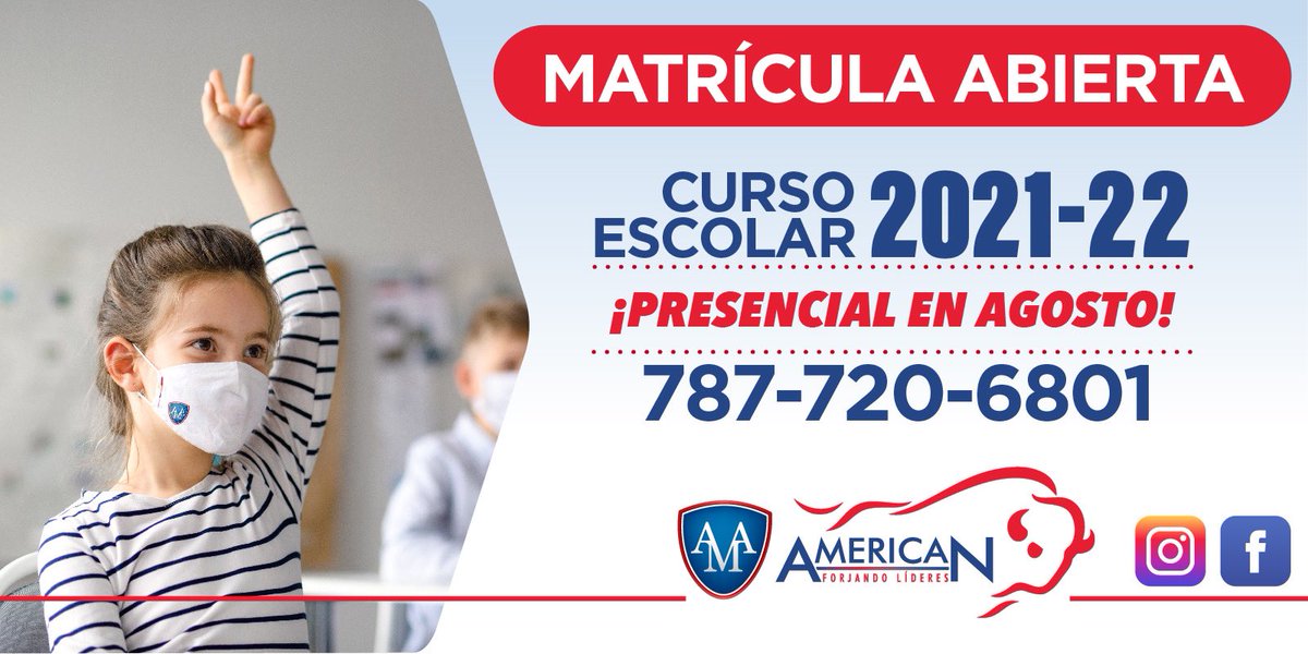 ¡Listos para el reencuentro! ¡Estamos listos! Clases presenciales en agosto. #Bisontes #Bison #American #AMAPR #vacúnate  #Homeofthebison #overachiever #PuertoRico #Education #Estamoslistos