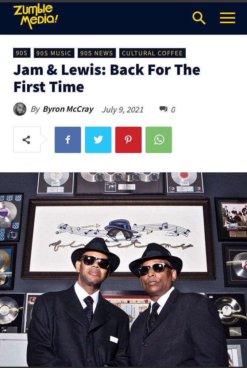zumblemedia's tweet image. An article about @JamAndLewis? SAY LESS! We break down some of the greatest songs created by @flytetymelewis &amp;amp; @flytetymejam in celebration of their newest album #JamAndLewisVol1 

Follow @zumblemedia for all your #90s vibes. #BlackOwnedBusiness #MUSICDAY #fridaymorning