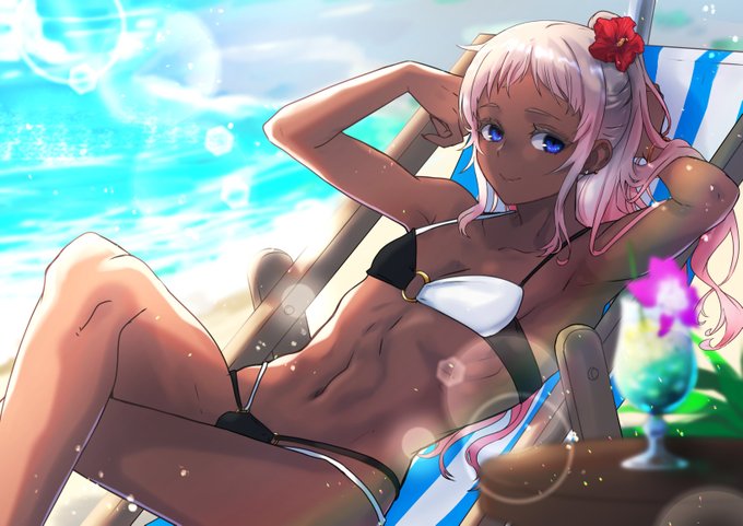 🏖️(今年も乗り遅れたビキニとポニテ) 