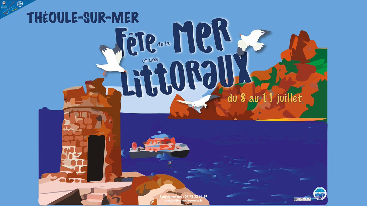 💦Jusqu'à dimanche, venez célébrer la Mer à #TheoulesurMer !🌊

Ateliers découvertes, initiations, , sur terre et en mer, etc. seront au RDV ! 

Programme : ow.ly/JkUZ50Fsybm 

Restez connectés, nous vous partagerons cet évènement en direct dès demain matin ! 

<a href="/OtTheoule/">office de tourisme</a>