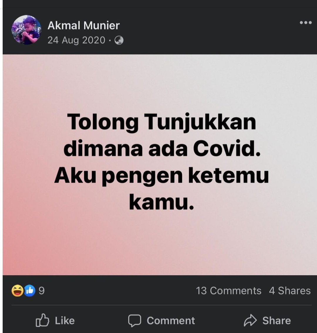 Putri_Sulita's tweet photo. Covid itu ada dan nyata..
Ketika kamu meminta tuhan akan memberi. https://t.co/qL1dSGkmCr