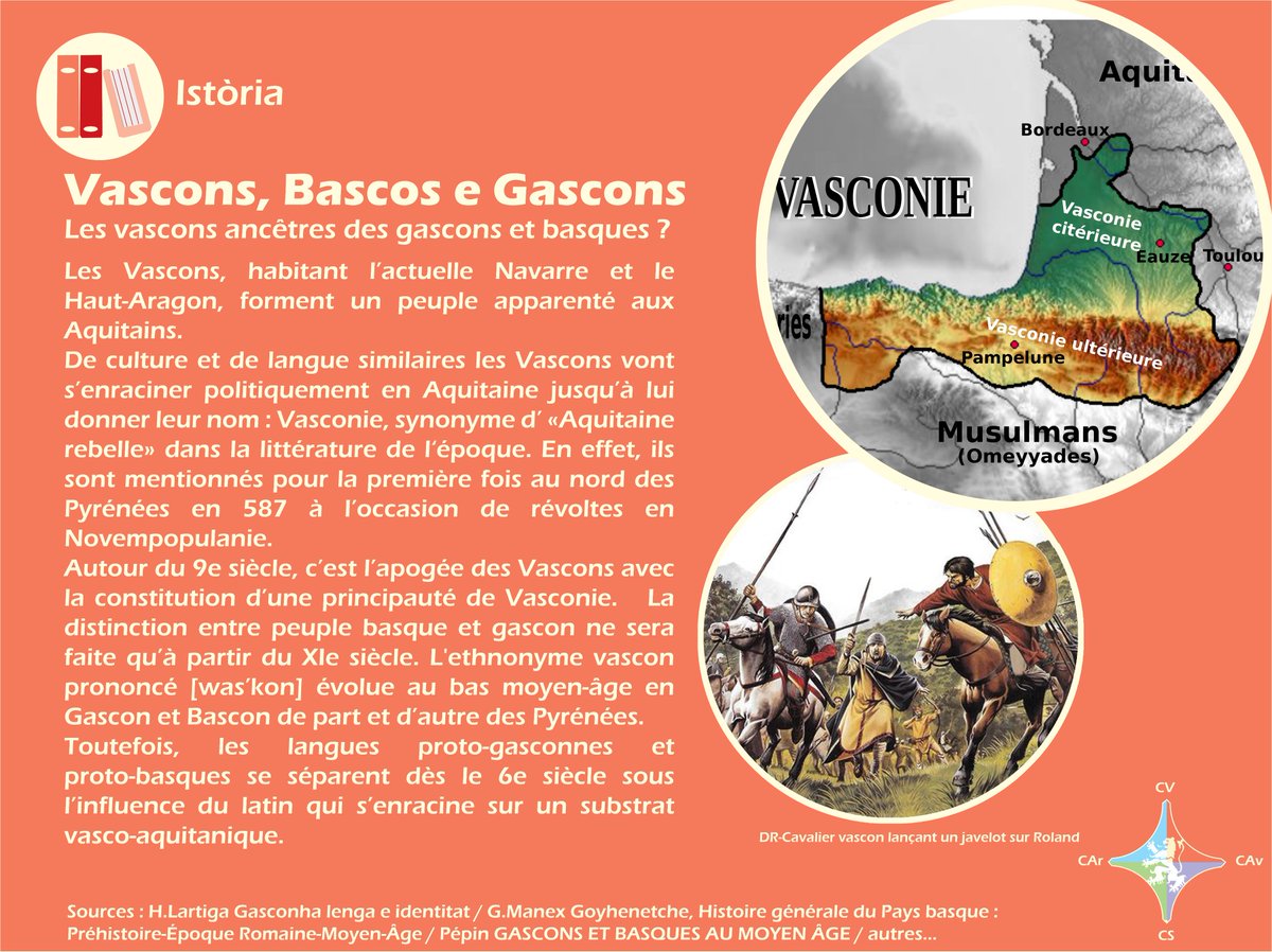 OCG_Gascogne's tweet photo. Qui èran los Vascons ? Qui étaient les #Vascons ?
Arretrobatz totas las ficas sus lo noste site internet ! https://t.co/dcdMTAcGWg
Retrouvez toutes les fiches sur notre site internet !
#passejadaengasconha #gascogne #gasconha #paysbasque #EuskalHerria #aquitaine #gascon #vasconie https://t.co/GoZCUH11FK