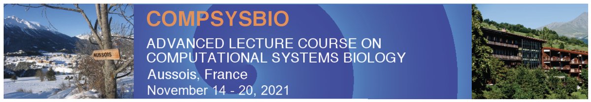 djost_physbiol's tweet photo. Pre-registration &amp; abstract submission open for CompSysBio2021, Advanced Lecture Course on Computational Systems Biology, Nov 14-20, 2021 (https://t.co/hzJTqSReuk). Fantastic program with lectures and hands-on sessions by experts in the field. https://t.co/H2EjTBq9TI