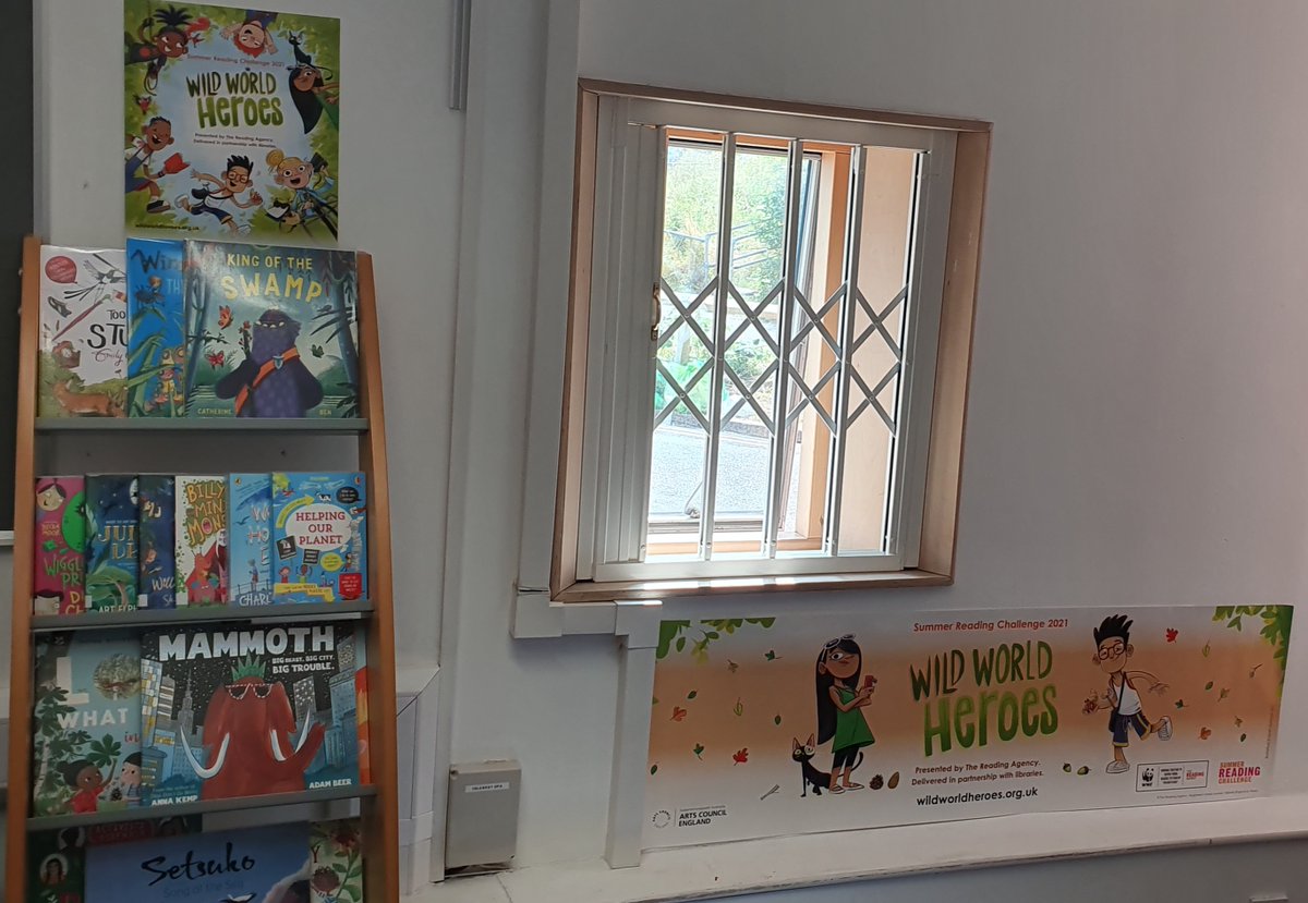 BristolLibrary's tweet photo. Here at @BristolLibrary we're getting really 🤪about the #SummerReadingChallenge. #Fishpondslibrary and #Centrallibrary are really gearing up 
 #WildWorldHeroes @readingagency @StorytaleFest https://t.co/dHAr0YVWhd