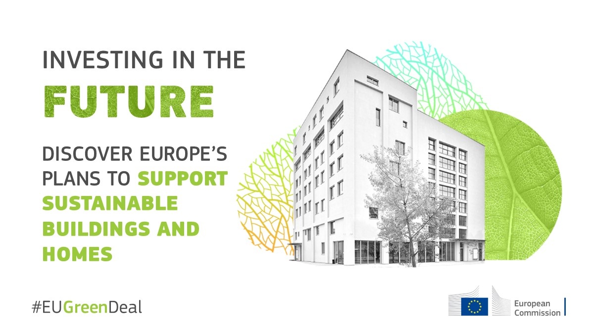 At home or at work, we spend a large part of our day in #buildings 🏠🏢 However, the built environment is responsible for 36% of emissions. With #EUGreenDeal we will promote more sustainable &amp; #energyefficient buildings. Stay tuned for our proposals to meet 2030 climate targets!