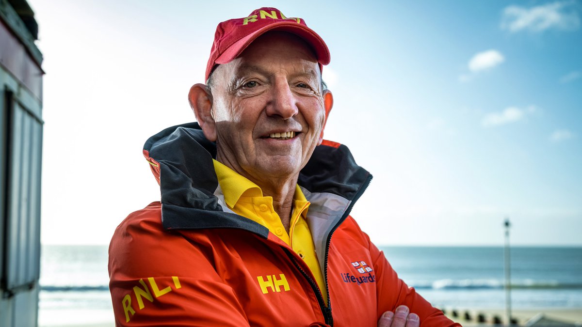RNLI's tweet photo. It's not often you get to meet a lifesaving legend... Join us as we interview Chris Lewis, who has been a lifeguard on Bournemouth Beach since the 60s, and continues to save lives to this day: https://t.co/GVyn6i8pAi #RespectTheWater https://t.co/4TXWXkCAZZ
