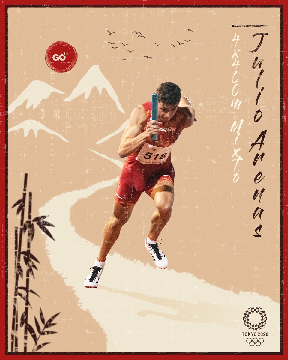 GO fit Athletics (@gofitathletics) on Twitter photo ⚫️ Oficialmente atleta olímpico 🟠
El atleta madrileño, Julio Arenas, estará en los JJ.OO <a href="/Tokyo2020es/">#Tokio2020 en Español</a> 🇯🇵 representando a España 🇪🇸 en la prueba del relevo mixto 4x400m.l.
¡Toda la fuerza del <a href="/GOfitAthletics/">GO fit Athletics</a> estará contigo en Tokio, Julio! ⚫️ Oficialmente atleta olímpico 🟠
El atleta madrileño, Julio Arenas, estará en los JJ.OO <a href="/Tokyo2020es/">#Tokio2020 en Español</a> 🇯🇵 representando a España 🇪🇸 en la prueba del relevo mixto 4x400m.l.
¡Toda la fuerza del <a href="/GOfitAthletics/">GO fit Athletics</a> estará contigo en Tokio, Julio!