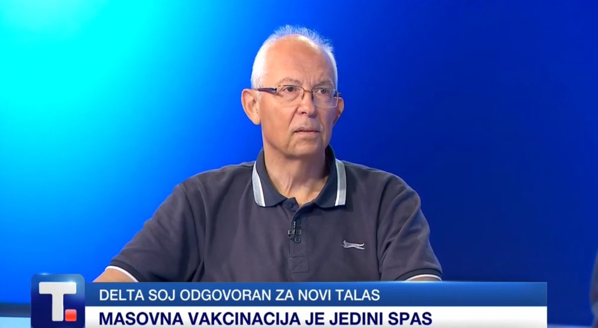 TanjugNews's tweet photo. Predrag Kon gost Tanjug TV: Delta soj odgovoran za novi talas, masovna vakcinacija je jedini spas.
#predragkon #deltasoj #koronavirus #deltasoj #tanjugtv #tanjugtelevizija #tačnou11 https://t.co/eH7sKXQNHi