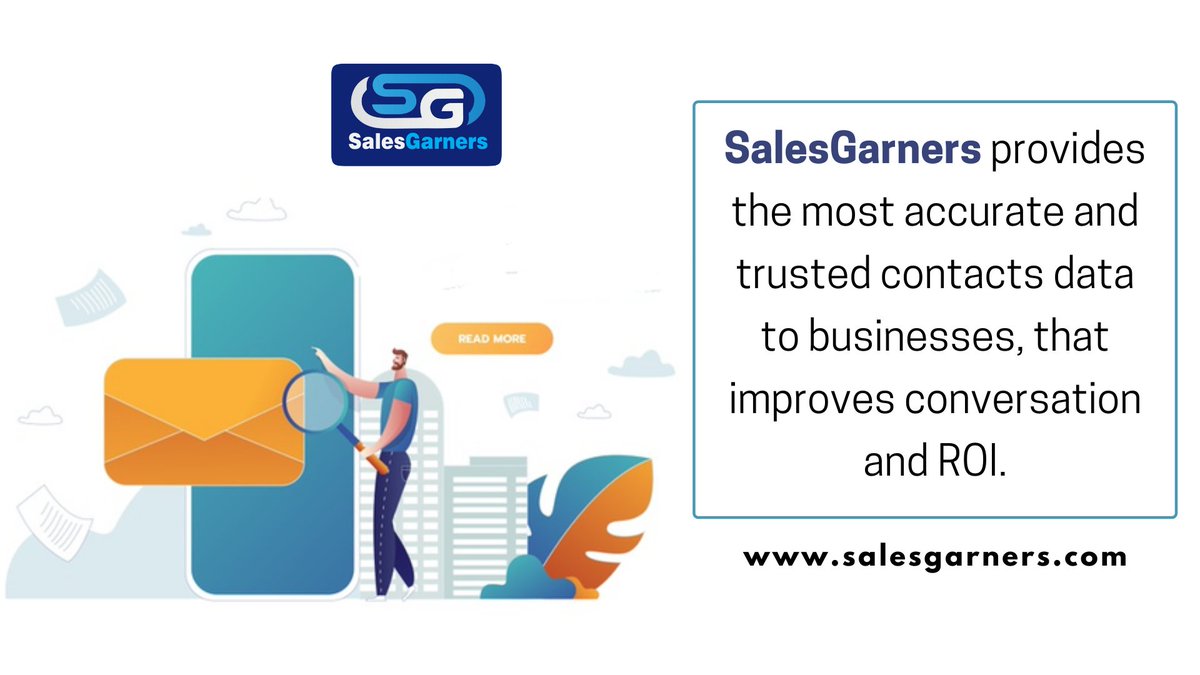 salesgarners's tweet photo. SalesGarners provides the most accurate and trusted contacts data to businesses, that improves conversation and ROI.

Contact us now: https://t.co/ePjguTW6C7

#SalesGarners
#Data #Database #DataResearch 
#CD #CDQA #ContactDIscovery #marketing #DataServices #businessgrowth https://t.co/VKgVYrM7Q0