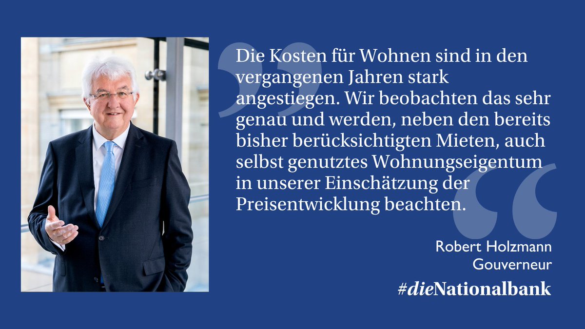 oenb's tweet photo. #OeNB Gouverneur Holzmann begrüßt die Entscheidung, selbst genutztes Wohnungseigentum in EZB-Einschätzungen der Preisentwicklung miteinzubeziehen. ECB Strategy #ecbstrategyreview https://t.co/0toaTIZWIB