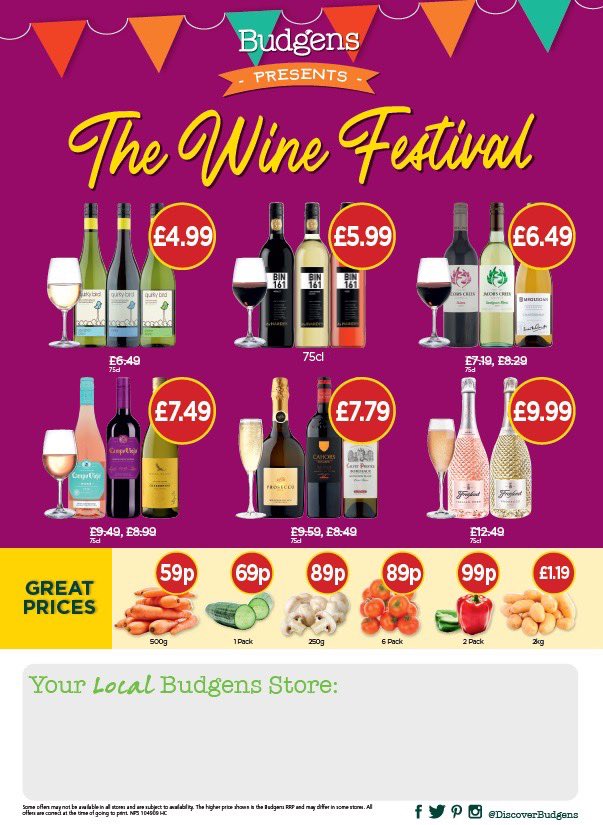 FrasersBudgens's tweet photo. New offers available now until 04-08-21 #frasersbudgens #discoverbudgens #offers #deals #yarnton #witney #brizenorton #marlborough #threemilecross #localshop #shoplocal #community #keyworkers https://t.co/Le9SjGGGdE