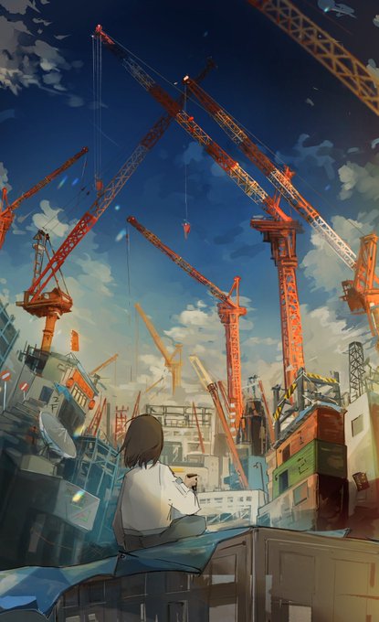 「crane (machine)」 illustration images(Latest｜RT&Fav:50)