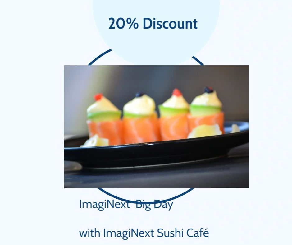 ImaginextC's tweet image. Friday Special 20% Discount

#ImagiNextSushiCafé #SushiinMuizenberg #BestSushiinMuizenberg #SushiFriday #SushiTime #SushiLunch #Sushidinner
