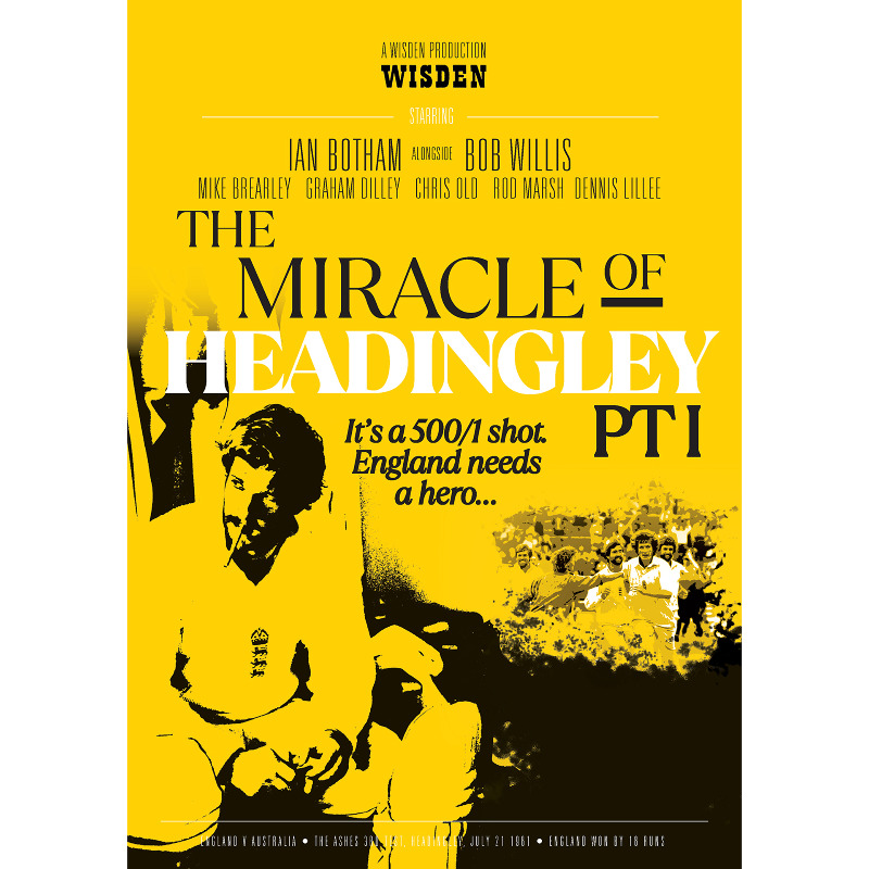 WisdenCricket's tweet photo. To celebrate the upcoming 40th anniversary of the first miracle of Headingley, we're giving away a framed copy of this brilliant poster, signed by none other than Ian Botham!

Simply like and retweet this post to be in with a chance of winning.
