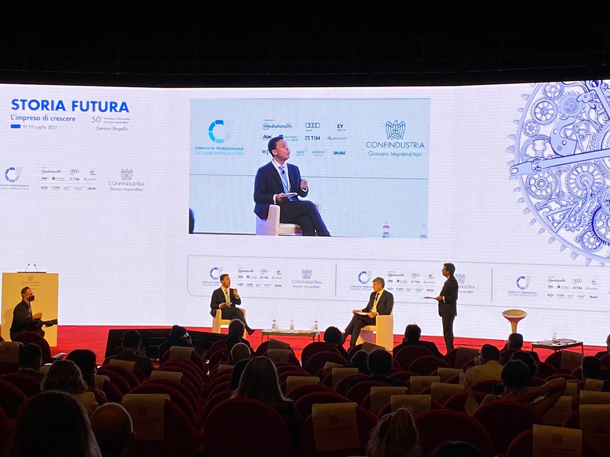 giconfts's tweet photo. #Storiafutura | La pandemia ha sconvolto le catene globali del valore. Quali strategie e strumenti per riconquistare fette di mercato?
Sul palco Pierfrancesco Latini, AD @SACEgroup, e Luca Burrafato, Responsabile Paesi Mediterranei, Medio Oriente e Africa @eulerhermes.

#9luglio https://t.co/uefevARDst