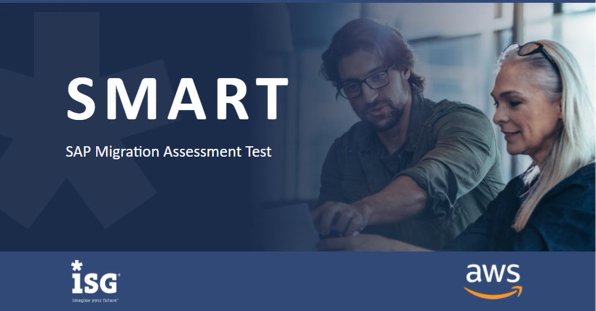 Understand your SAP cloud migration readiness in 15 minutes. Take this assessment from ISG to receive customized recommendations for your SAP migration journey based on ISG's customer research.
smart.brandstory.in
#SAPonAWS bit.ly/3xzgLqo