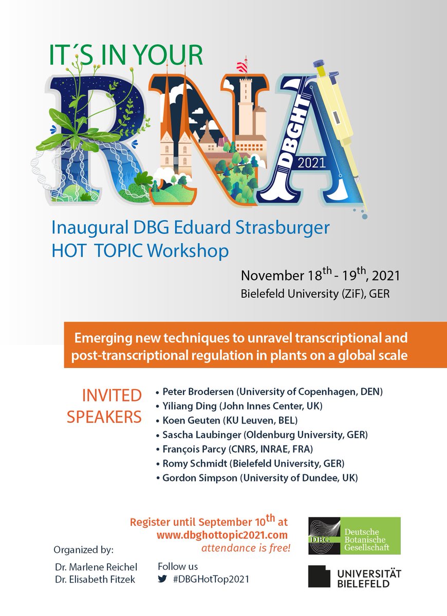 Marlene Reichel (@marlene_reichel) on Twitter photo Join <a href="/EFitzek/">Elisabeth Fitzek</a> and me for the first DBG Hot Topic workshop focusing on RNA in plants! The workshop will take place <a href="/unibielefeld/">Bielefeld University</a> in person and online. Register now at dbghottopic2021.com Attendance is free thanks to funding from <a href="/PlantScienceDBG/">Deutsche Botanische Gesellschaft (DBG)</a> #DBGHotTop2021 Join <a href="/EFitzek/">Elisabeth Fitzek</a> and me for the first DBG Hot Topic workshop focusing on RNA in plants! The workshop will take place <a href="/unibielefeld/">Bielefeld University</a> in person and online. Register now at dbghottopic2021.com Attendance is free thanks to funding from <a href="/PlantScienceDBG/">Deutsche Botanische Gesellschaft (DBG)</a> #DBGHotTop2021