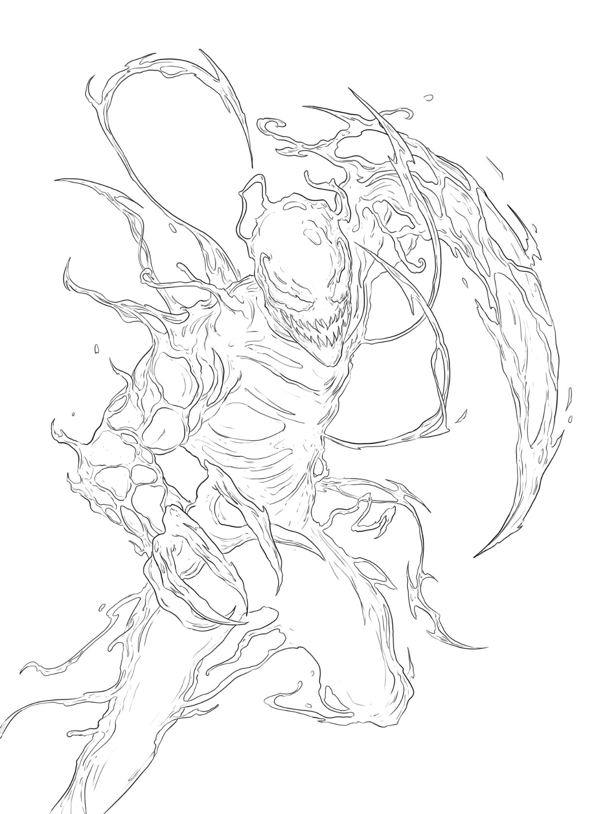 Lyndon White on Twitter: "Working on commissions - let there be carnage