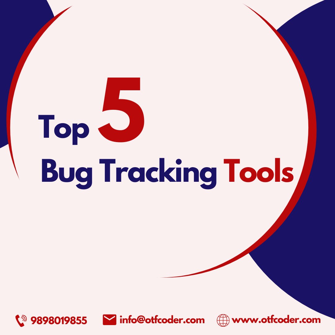 OTFCoder's tweet image. Top 5 Bug Tracking tools.
#bugtrackingtools #mobileapplication #websitedevelopment #ecommercesolutions #webhostingservices #3rdpartyapi #businessintelligence #socialmediamarketing #searchengineoptimization #google #wordpress #sem #googleranking  #backlink #branding #otfcoder