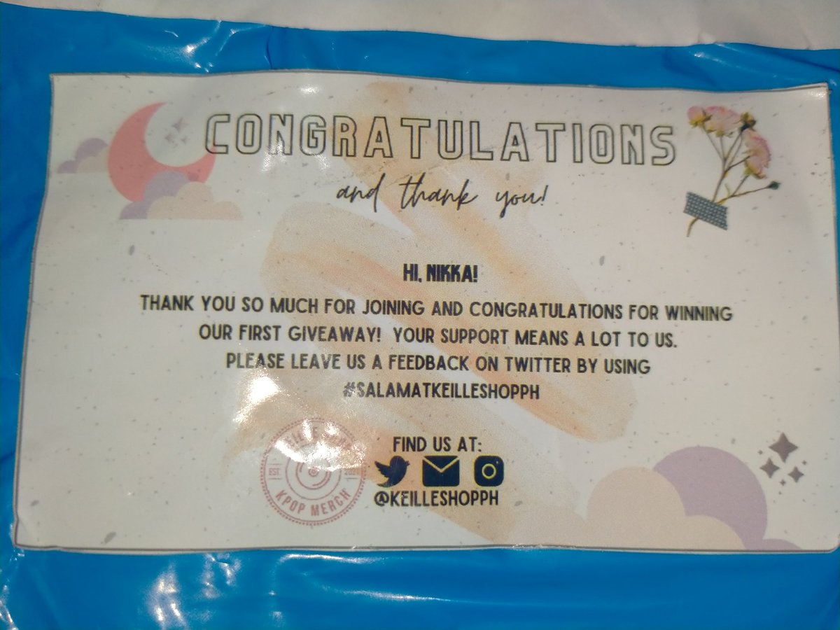 doiiedy's tweet photo. Treasure went home today thanks to @KEILLESHOPPH 's giveaway🥰🥰 I will surely treasure this album. Wishing all the best for the shop and hoping for more orders to come! God Bless po 💕
 #SALAMATKEILLESHOPPH https://t.co/8F4mvdu3WE