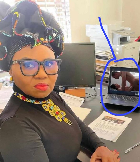 Pictures: Minister Lindiwe Zulu pictures allegedly watching p0rn floods social media