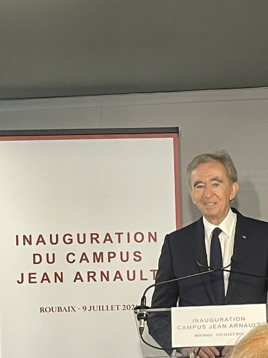 Jean-Charles Tréhan on X: Avec la création du Campus Jean Arnault à  @roubaix, inauguré aujourd'hui en présence de Brigitte Macron et de  @GDarmanin, Bernard Arnault rend hommage à son père et aux