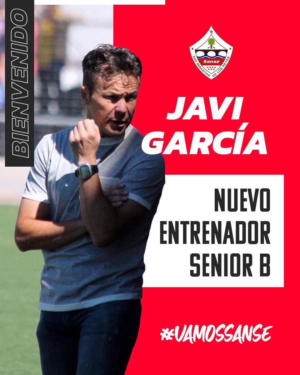 🚨 Javi García nuevo entrenador del Senior B ‼️

😁 El entrenador se hará cargo del filial la próxima temporada.

👏🏻 ¡Mucha suerte Javi!

🔗 ud-sanse.com/2021/07/javi-g…

#VamosSanse
#Cantera