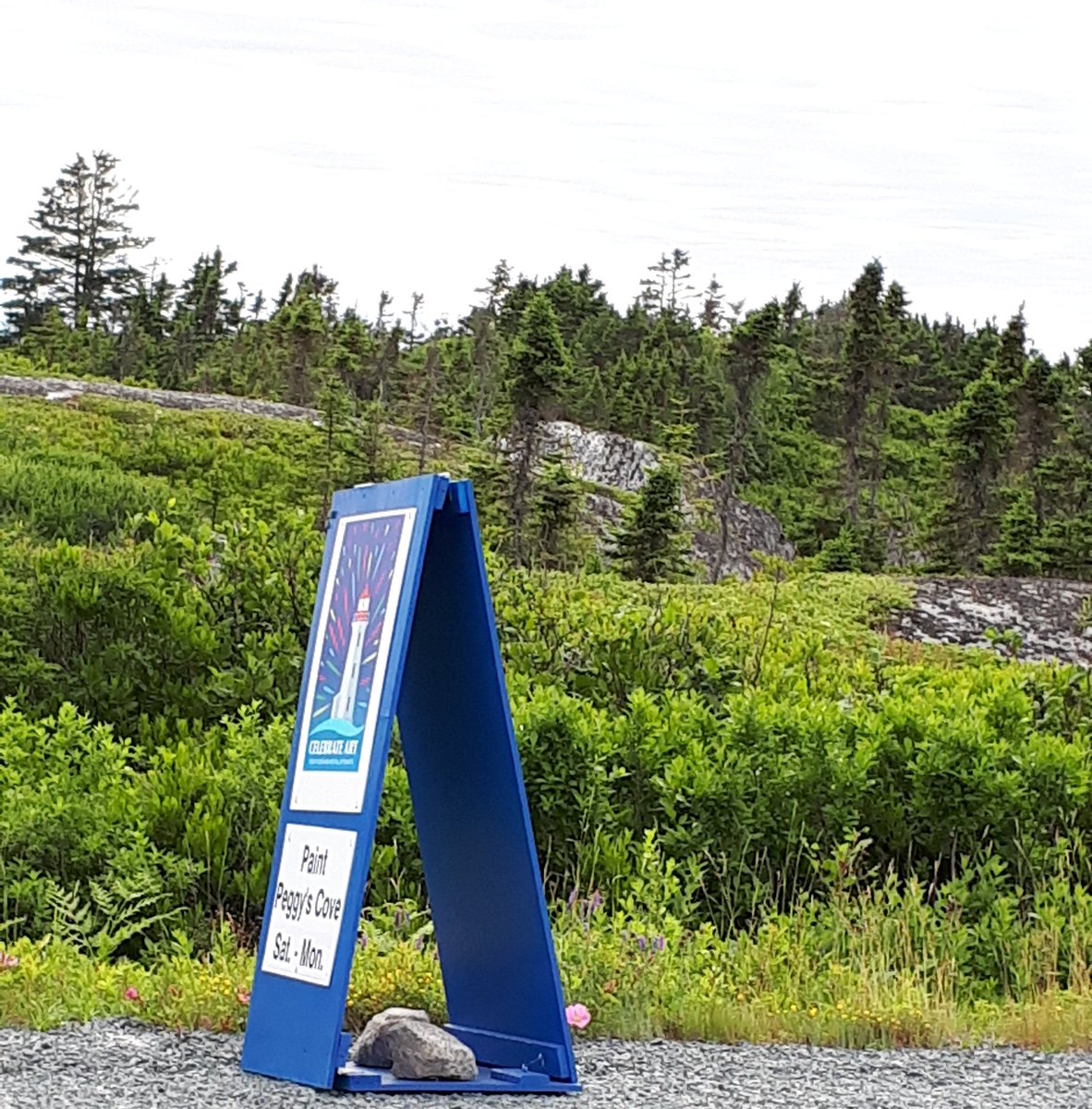 Watch for logo signs, head to Peggy's Cove on Saturday, Sunday and Monday to see artists everywhere! #peggyscoveareafestivalofthearts2021