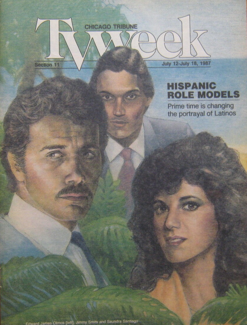 Happy Birthday to Jimmy Smits, born on this day in 1955
Chicago Tribune TV Week.  July 12-18, 1987 