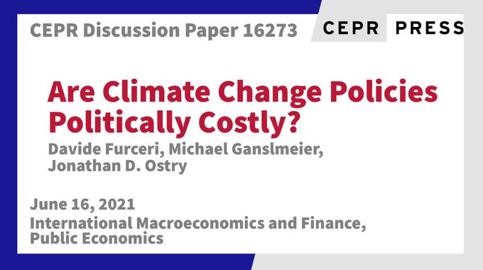 Are policies designed to avert climate change politically costly? 

Davide Furceri, <a href="/GanslmeierM/">Michael Ganslmeier</a>, Jonathan D. Ostry find that policy design matters | <a href="/cepr_org/">CEPR</a>

cepr.org/active/publica…

 <a href="/IMFNews/">IMF</a>