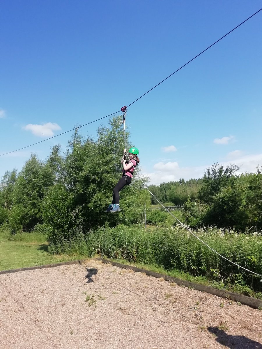 uptonclass6TG's tweet photo. Fun on the zip wire - great way to start the day https://t.co/8sM5wYMIKO