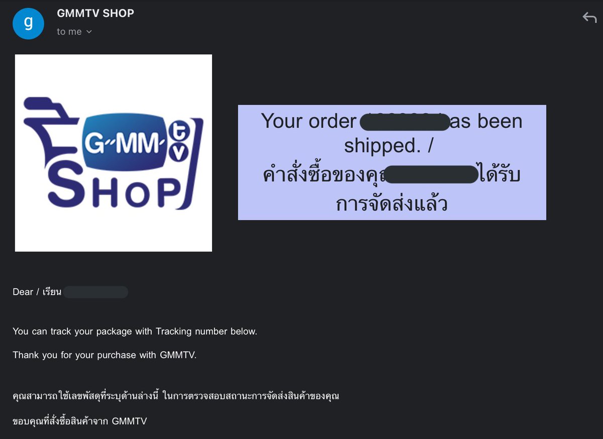 thaistuffph's tweet photo. [#ThaiStuffPHUPDATES]

Hello mga mamsh, nashipout na po ng GMMTV yung package. Hwaiting na lang po na dumating ito sa TH Address ko po.  ~ https://t.co/oUcqgUrGEe
