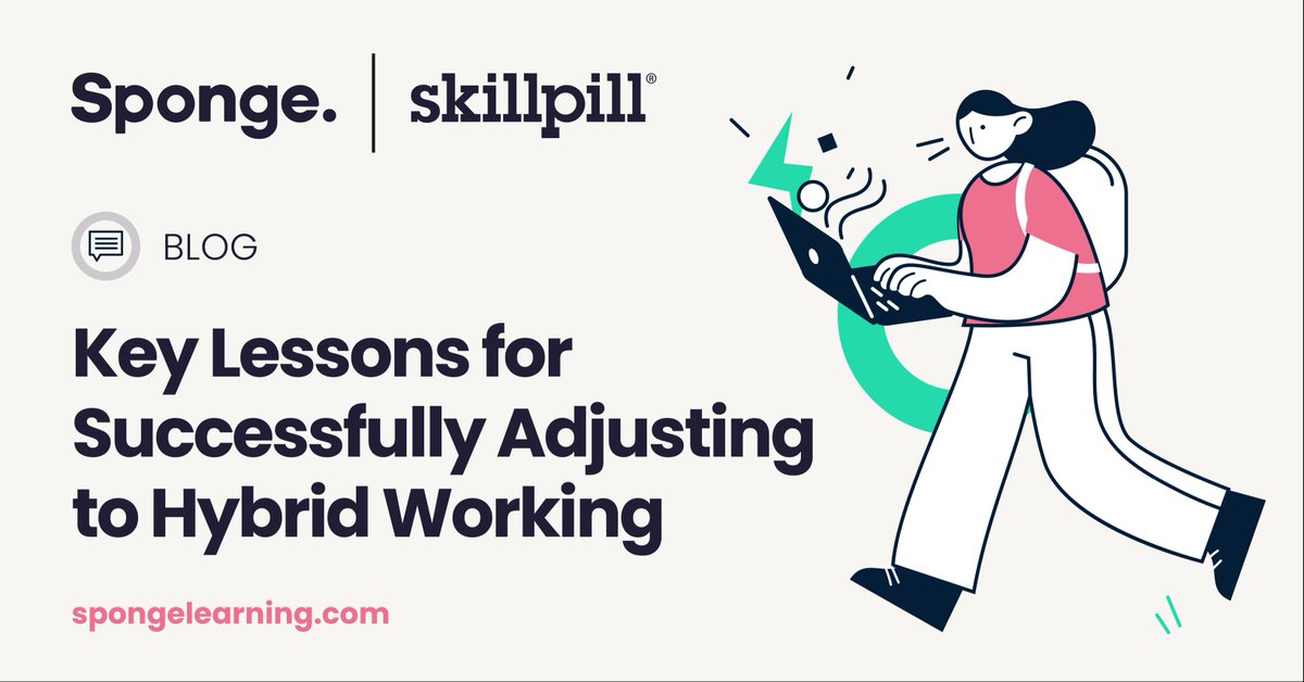 As organisations around the world are now preparing for #hybridworking read the latest blog from <a href="/sponge_learning/">Sponge</a> on the ‘Key Lessons for Successfully Adjusting to Hybrid Working’. Based on insights from our recent webinar at #LTDX21.
Read more here: spongelearning.com/blog/learning-…