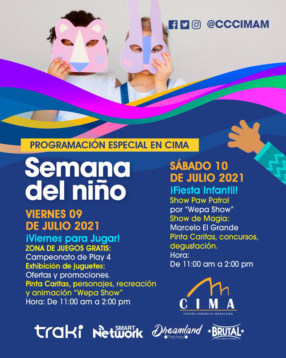 cccimam's tweet photo. Desde hoy viernes #Maracaibo #09Jul #DíaDelNiño https://t.co/nKqDIhabXu