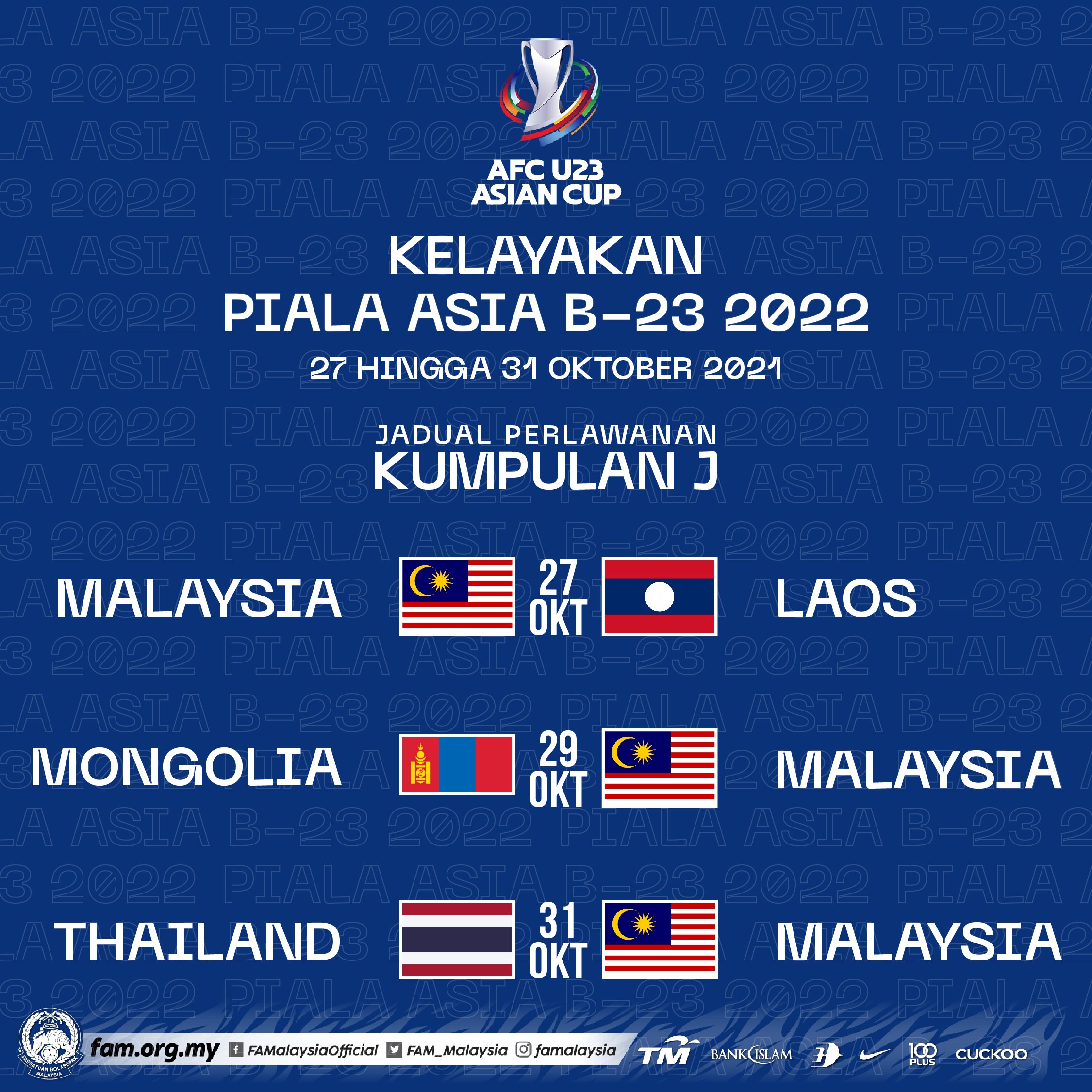 Jadual piala fa malaysia 2022