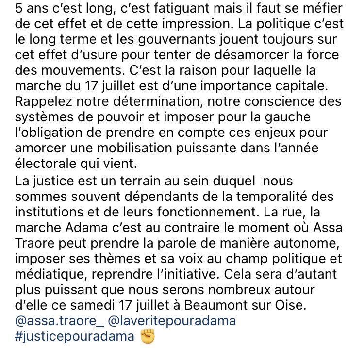 Samedi 17 juillet 2021 : Marche Adama à Beaumont sur Oise. 

#JusticepourAdama <a href="/laveritepradama/">La Vérité Pour Adama</a>