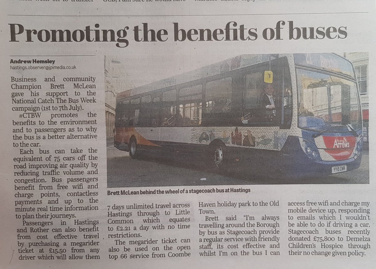 LordBrett1066's tweet photo. Thanks to @HastingsObs for covering @PiersSociety #PierPassport & National #CTBW with @StagecoachSE @Joelmitchell76 @matthewmaytum @KK77470 @busmanwatson @Sandragogglebox @BusUsersUK @CBWtweets @VisitSussex @HastingsProud @1066Tweets @1066shrimprail https://t.co/qja5EKDyuE
