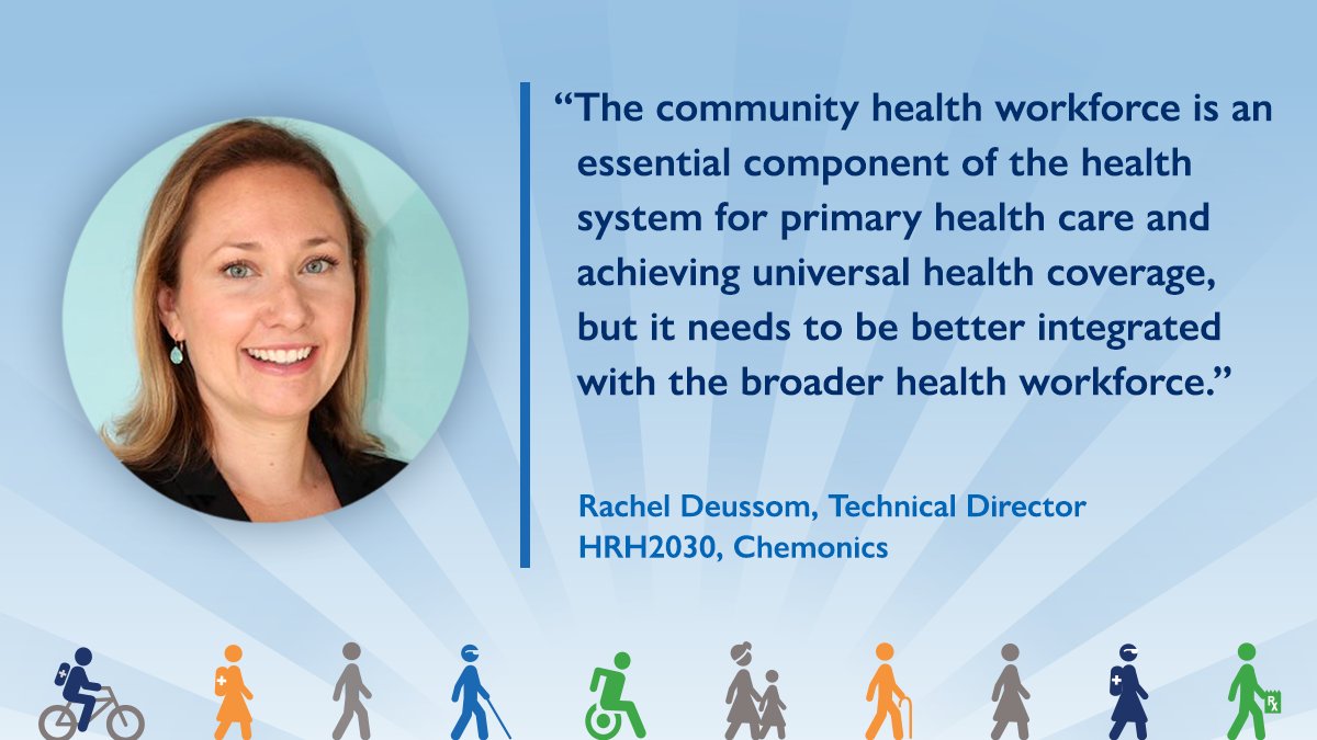 At our final legacy event, @rachel_deussom highlighted the role of #CHW and the need for their integration into the #healthworkforce. Visit our updated legacy page to catch the recordings of the entire legacy series & read our blogs! 👇 ow.ly/XJyq50FrZvB @Chemonics