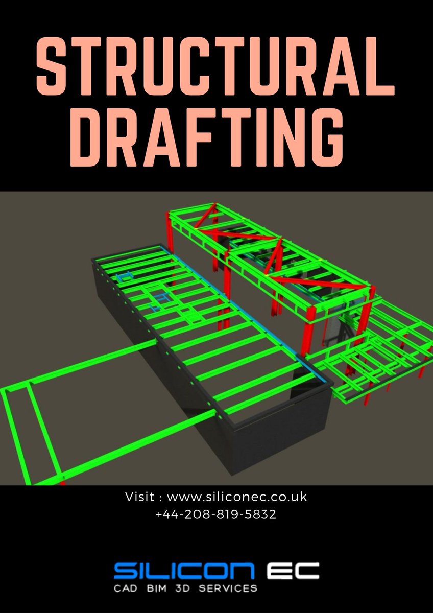 siliconecuk's tweet image. Silicon EC UK Ltd primarily provides structural engineering firms, engineering organisations, contractors, architects, and steel detailers with #StructuralDraftingService. Our structural engineers and detailers are certified structural engineers 
Visit : bit.ly/2kFBo3S