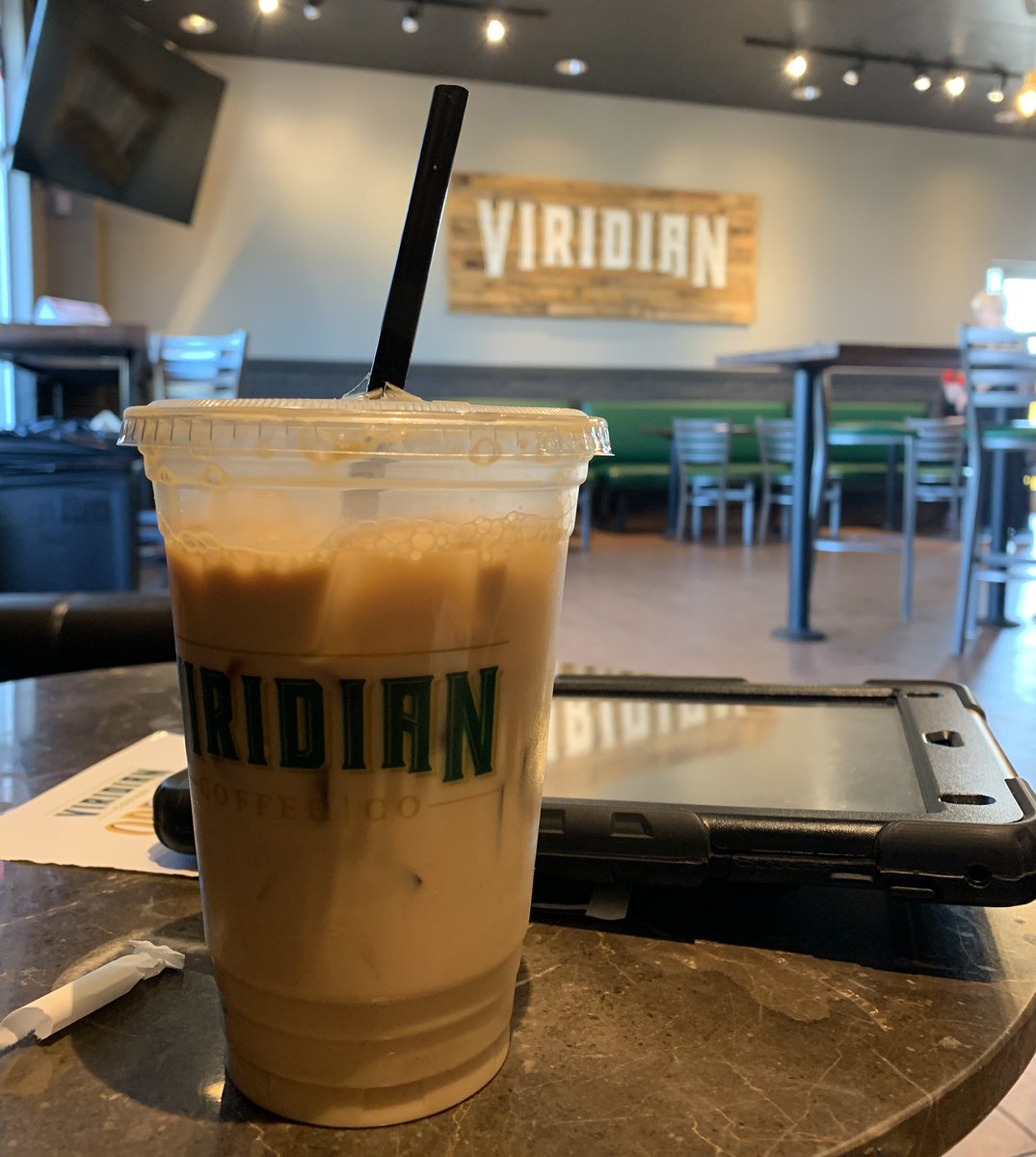 This is how we start the day with our favorite coffee <a href="/Viridian_Coffee/">Viridian Coffee</a>