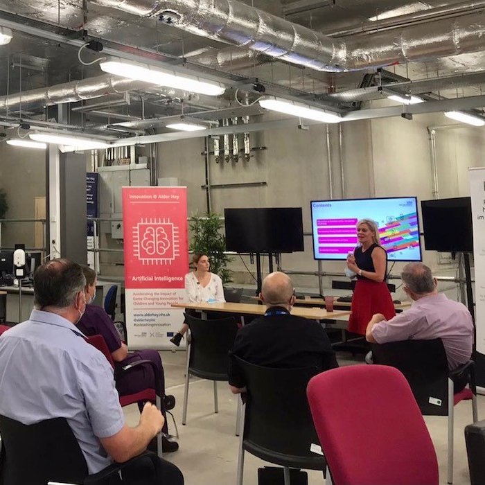 AlderHeyInnov's tweet photo. We are delighted to have the team from @Hy_genie_io with us today @AlderHeyInnov Centre,  presenting a feedback on the pilot study in #pathology @AlderHey.🌈
@Hy_genie_io is an #Innovative hand hygiene system to improve patient safety &amp; reduce healthcare associated infections.🚀 https://t.co/fcHdBpX5Pa