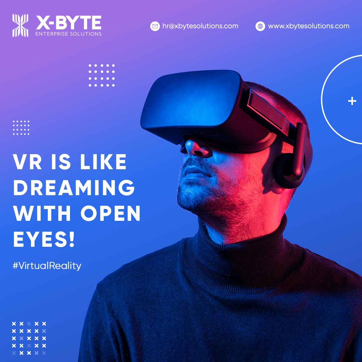 xbytehr's tweet photo. VR technology has infiltrated a variety of sectors, providing a variety of media marketing strategies. 

#virtualreality #vr #vrtechnology #innovation #technology #business #branding #digitaltransformation #digital #engagement #techindustry #techcompany #xbyte #xbytesolutions https://t.co/KIrurTe3VC