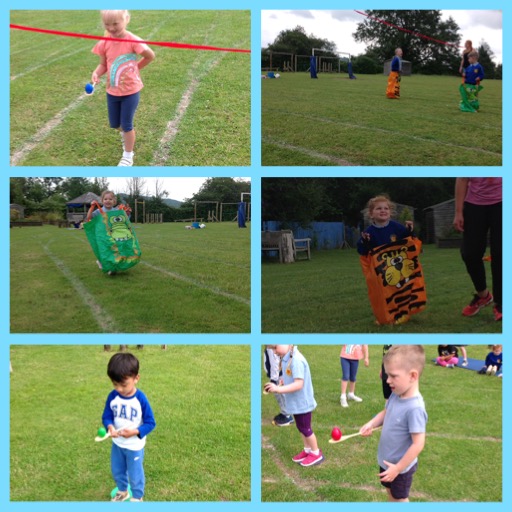 Sports day at Sunshines...many more pictures will be on your end of year photo disk, parents!