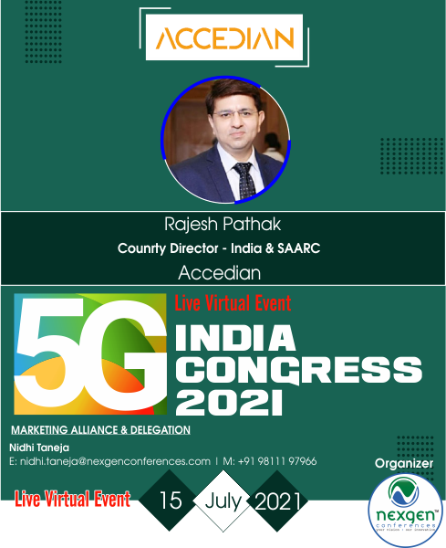 NexgenConferen1's tweet photo. #MeetOurSpeaker #SpeakingatNGC5G #NGC5G
Mr. #RajeshPathak l Country Director - India & SAARC at @Accedian speaking at 5G India Congress 2021 l Virtual Event l July 15 | 10:30 AM to 2:30 PM
Register Here: https://t.co/RzXW08cC8K
#5G #fifthgeneration #broadbancellularnetworks https://t.co/LDRgg74wQQ